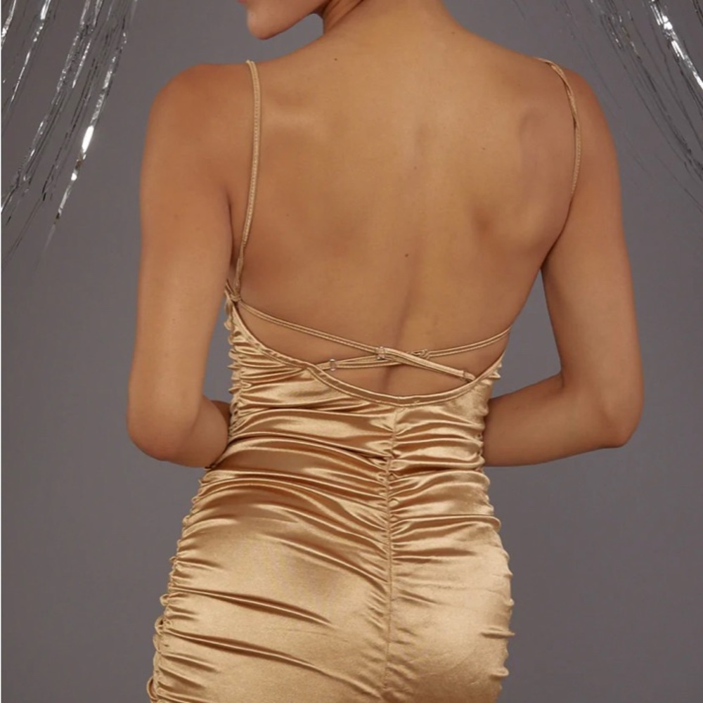 Satin Backless Mini Dress - Picture 7 of 7